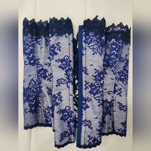 Elegant Blue Lace Corset
